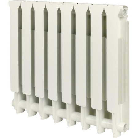 Aluminum radiator Stout Bravo, 500 x 80 mm, 8 sections, side connection-1