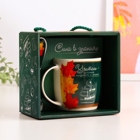 Set "The Best Teacher", a 350 ml mug, a spoon-1