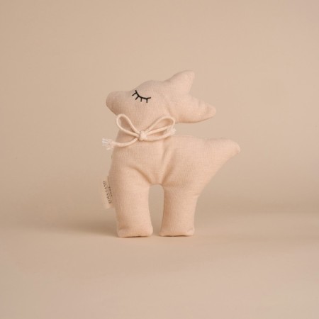 Soft toy "Olenenok", 15 cm, beige color-3