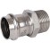 Adapter Rommer RSS-0021-000281, VPR-HR, D = 28 mm X 1 ", press, stainless steel