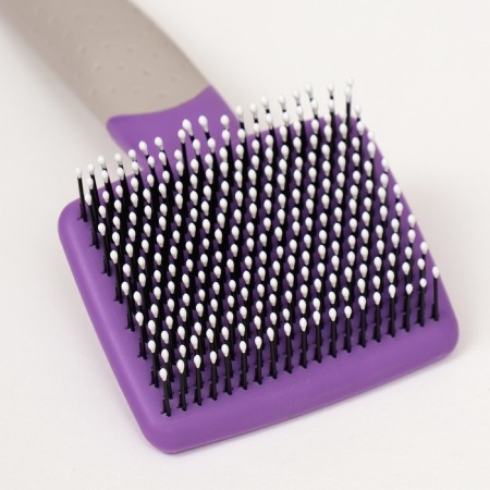 Pucups with a rubberized handle, rounded teeth, small, 6.5 x 14.5 cm, purple-2
