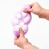 Squash anti -stress - a toy "Cat's foot", with a fluffy sprinkle, mix