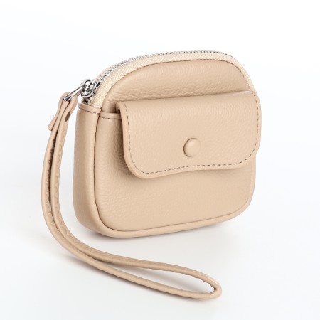 Lightning purse, purse, beige color