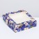 Folding box with the window "New Year's package blue" 15 x 15 x 4 cm