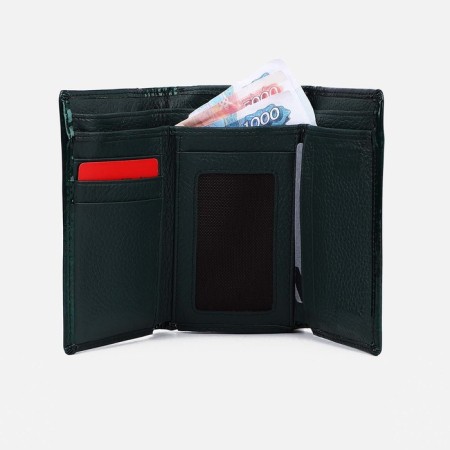 Wallet on magnets, green color-4
