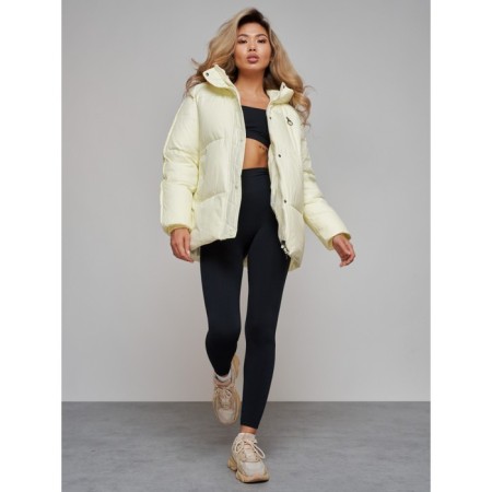 Winter jacket, size 42, light yellow color-14