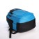 School backpack from textiles on lightning, 4 pockets, blue color