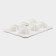 Egg stand porcelain Magistro "Blanche", 18 × 13 cm, white color