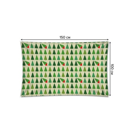 Decorative panel with photo printing "stole a Christmas tree", horizontal, size 100x150 cm-1