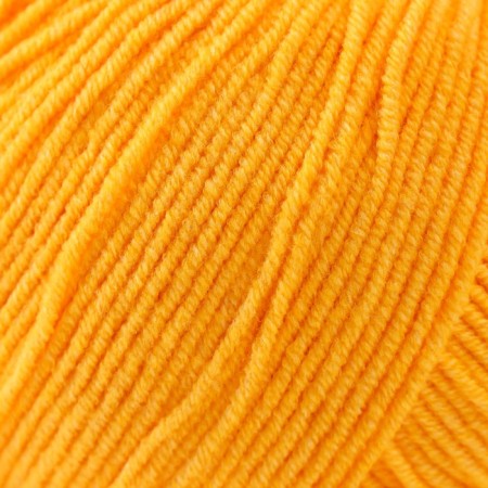 Yarn "jeans" 55% cotton, 45% acrylic 160m/50g (35 yellow)-2