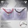 Bracelets "Demetrons" Hams's hand, black-red color, l = 17 cm