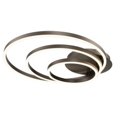 Светильник потолочный Indigo, 14003/3C Brown. 3х100Вт, LED, 7000Лм, 3000-6000К, пульт ИК, 870х800х160 мм, цвет белый матовый