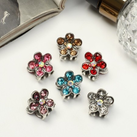 Hair crab "Moxy" Flower, 1.9 cm, mix-1