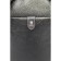 Male sling bag, genuine leather, de-gosa black, 16x8x25 cm