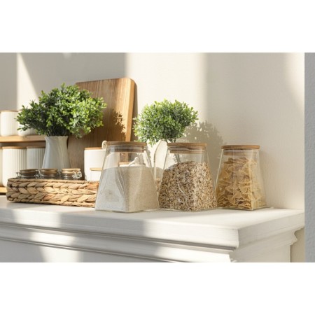 Glass Bank for bulk products with bamboo lid Bellatenero Eco, 650 ml, 10 × 12.5 cm-6