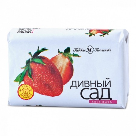 Soap Nevskaya cosmetics "Divine Garden", strawberries with vitamins, 90 g