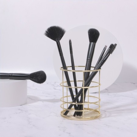 Storage for storage of manicure/cosmetic supplies "Raphael", D - 9 × 10 cm, golden color-1