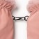 Women's mittens minku, pink color, 25 cm