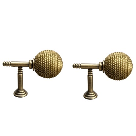 Hook for curtains KS100 CAPPIO, one -rod, bronze color, 2 pcs-2