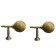 Hook for curtains KS100 CAPPIO, one -rod, bronze color, 2 pcs