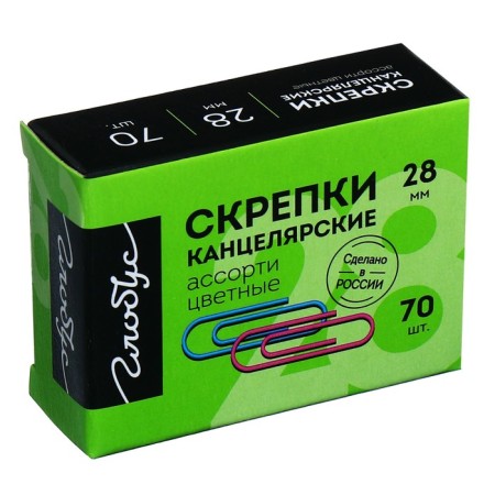 Office clerk Globus, 70 pcs., 28 mm, color, mix
