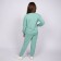 Kit for girls (jumper, trousers), dusty mint color, height 122 cm