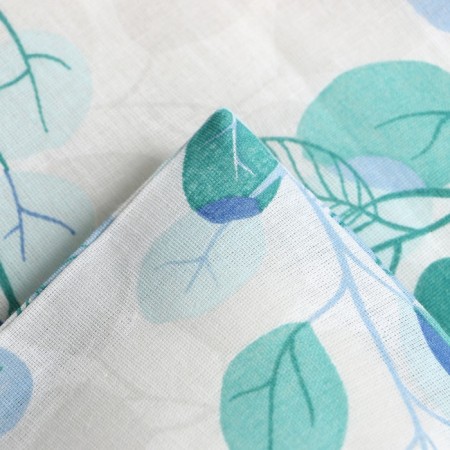Crystick 1.5 joint venture and I "Eucalypt" color blue 147x210 ± 3, 100% cotton, calico, 120 g/m2-2