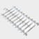 Pannings for trousers and skirts with clamps, set 10 pcs, 30 × 12.5 cm, white color