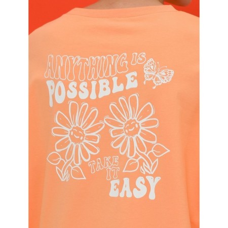 Female T -shirt, size 48, orange color-3