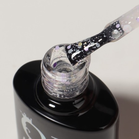 Gel nail polish, Milk Glitter, 3 phase, 8ml, LED/UV, Transparent color (11)-6