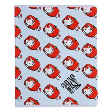 Notebook of 48 sheets in the cage "which", the cover coated cardboard, matte lamination of Soft Touch, mix-3