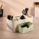 Organizer for storage, 6 sections, with a box, 21 × 10.5 × 9 cm, beige/green color