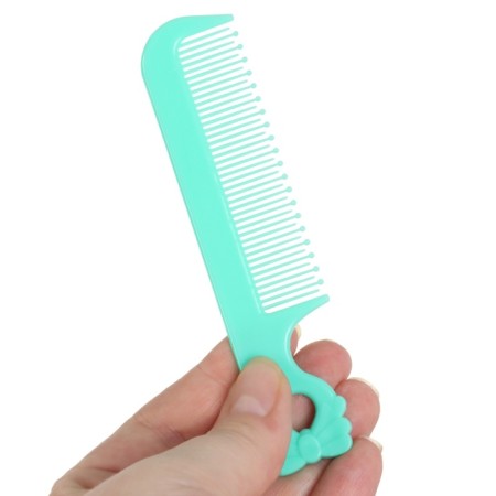 A set of combing a rattle "Panda", 2 items: comb with teeth + brush-6