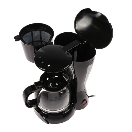Coffee machine Luazon LKM-654, drip, 900 watts, 1.2 l, black-6