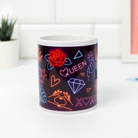 Mug "March 8" You are beautiful! Neon, 320 ml-1
