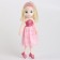 Soft toy "Doll" in a pink dress, 35 cm