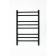 Electric towel Grois Nex GR-112, 500x800 mm, 8 crossbars, lower, black