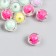 Plastic beads "A ball with faces - the inner color of the assortment" set 20 grams d = 1 cm