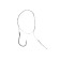 Woven leashes set No. 6, hook No. 7, diameter 0.1 mm