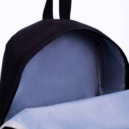 School backpack textile with a reflective patch, “Norms to me”, 42 x 30 x 12cm-7