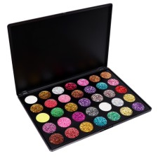 Palette shadows with sparkles, 35 colors