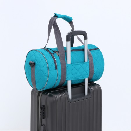 Sports bag with lightning, 2 outer pockets, long belt, blue color-3