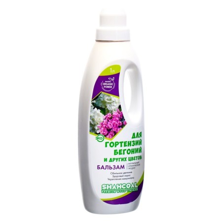 Balm based on wood vinegar for hydrangeas, azalia and other crops, 1 liter-1