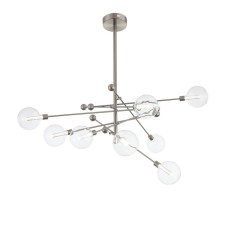 Ceiling Ceiling ST LUCE. SL377.302.08. Giacio. 8x4.5 W, LED, 3000K, 2160 LM, 110x110x103 cm, Nickel color