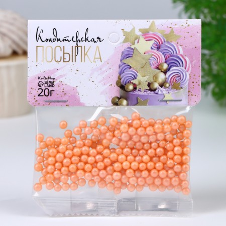 Confectionery Sprinking "Balls" 4 mm, 20 g-1