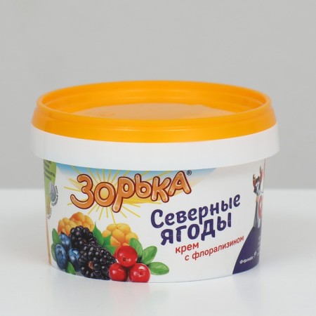 Cream for milking "Zorka", northern berries, 200 g