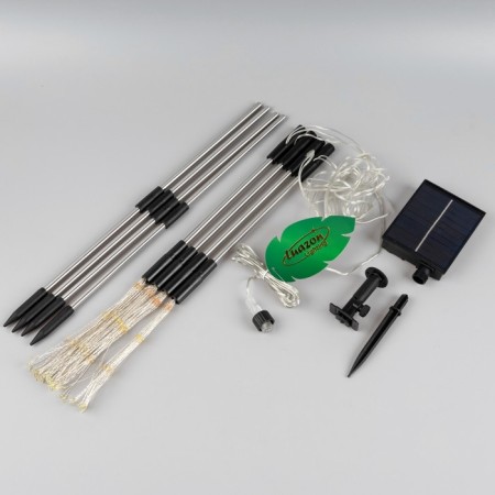 Garden lamp on the solar battery "Dandelion" 4 pcs., 78 cm, 320 LED, glow white glow-9