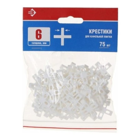 Crosses for tiles bison 33811-6, 6 mm, 75 pcs.-1