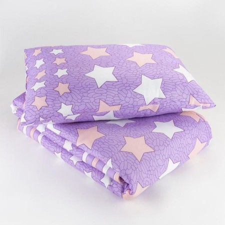 The set is saved and I: a blanket 1.5 joint venture, a synthetic winterizer 100 g/m + pillow 50*70 cm, color mix, 100% polyester-4
