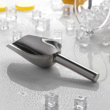 Stainless steel for ice and bulk products, 21 × 8 cm, handle 9 cm, chrome color
